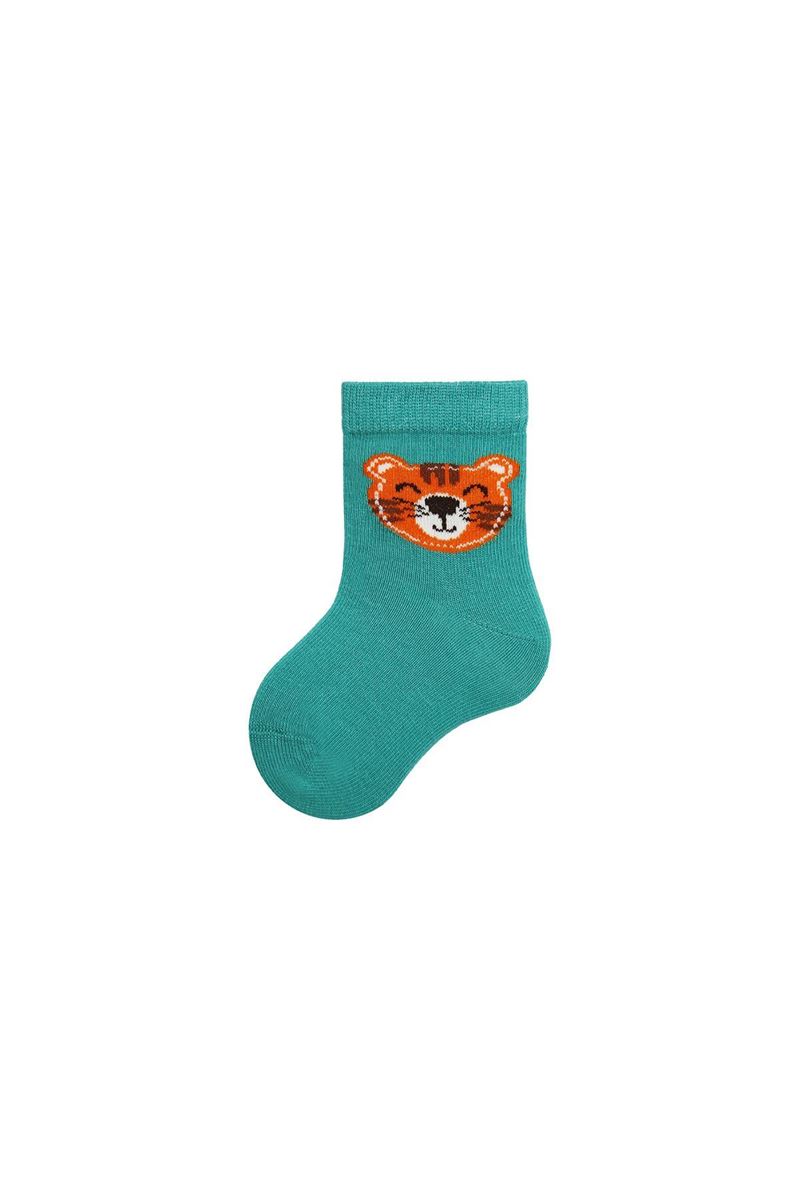 BROSS BEAR PATTERNED BABY SOCKS ASORTY