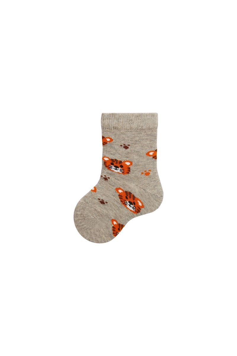 BROSS BEAR PATTERNED BABY SOCKS ASORTY