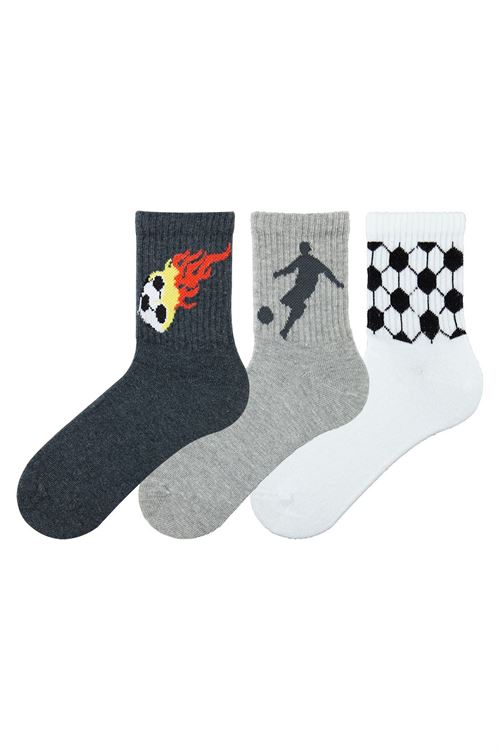 Ball Sport Pattern Boy Socket Socks 12