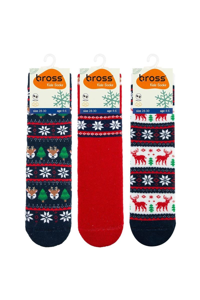 BROSS DEER GIRLS TERRY SOCKS ASORTY