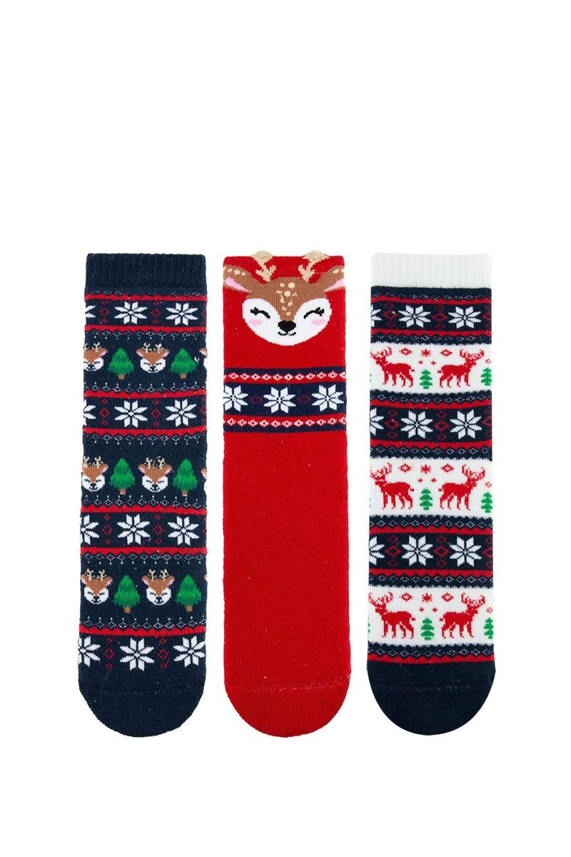 BROSS DEER GIRLS TERRY SOCKS ASORTY