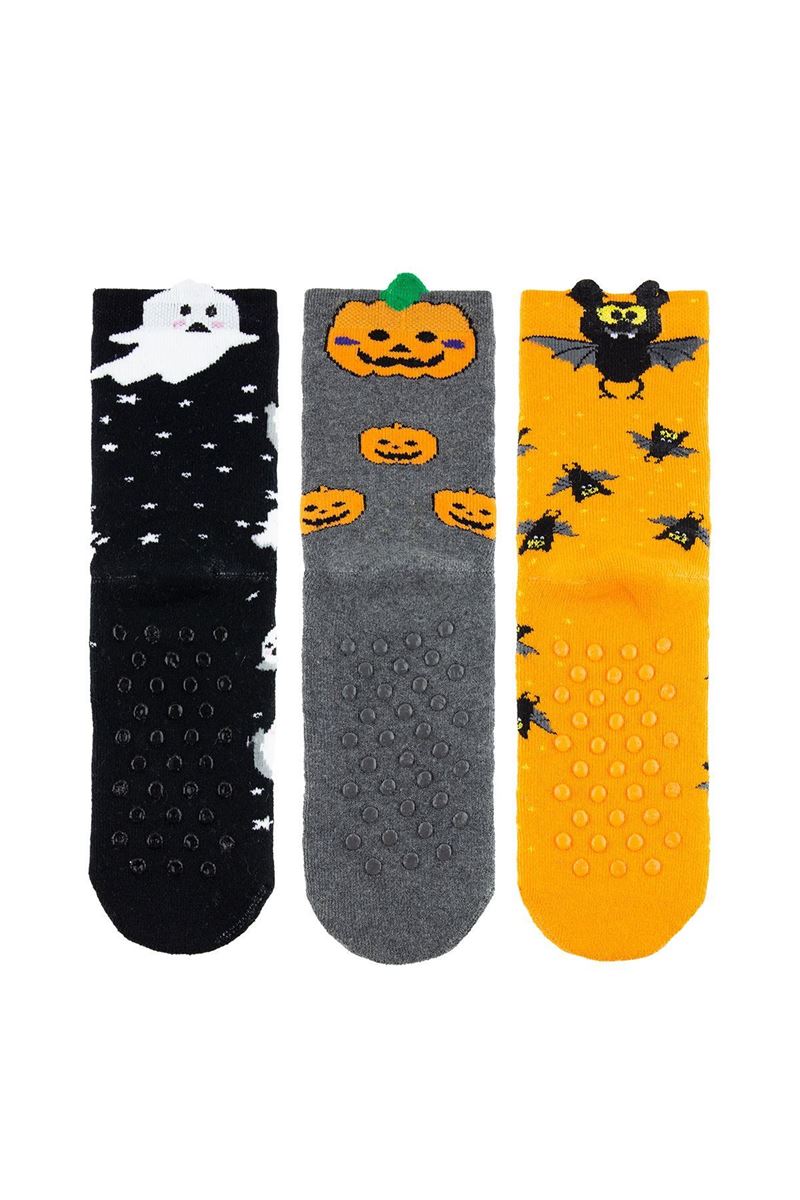 BROSS 3D HALLOWEEN BOYS’ TERRY SOCKS ASORTY