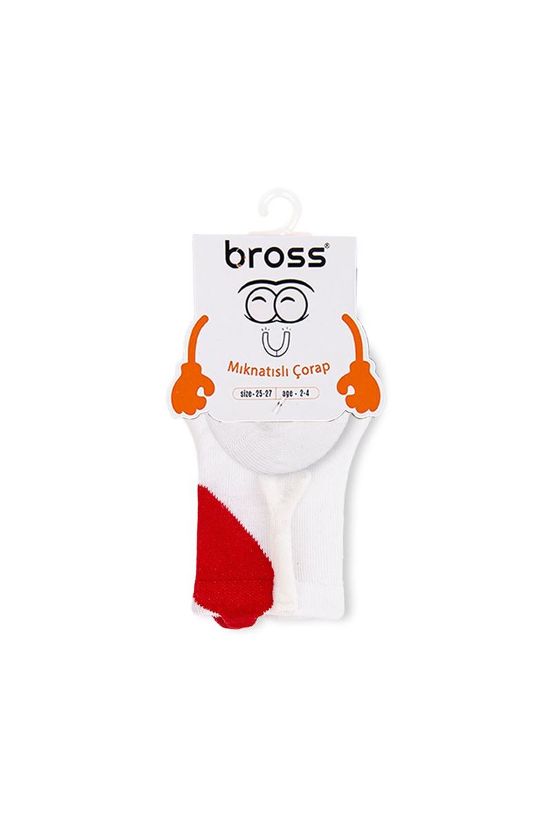 BROSS 3D HEART MAGNETIC CHILD SOCKET ASORTY