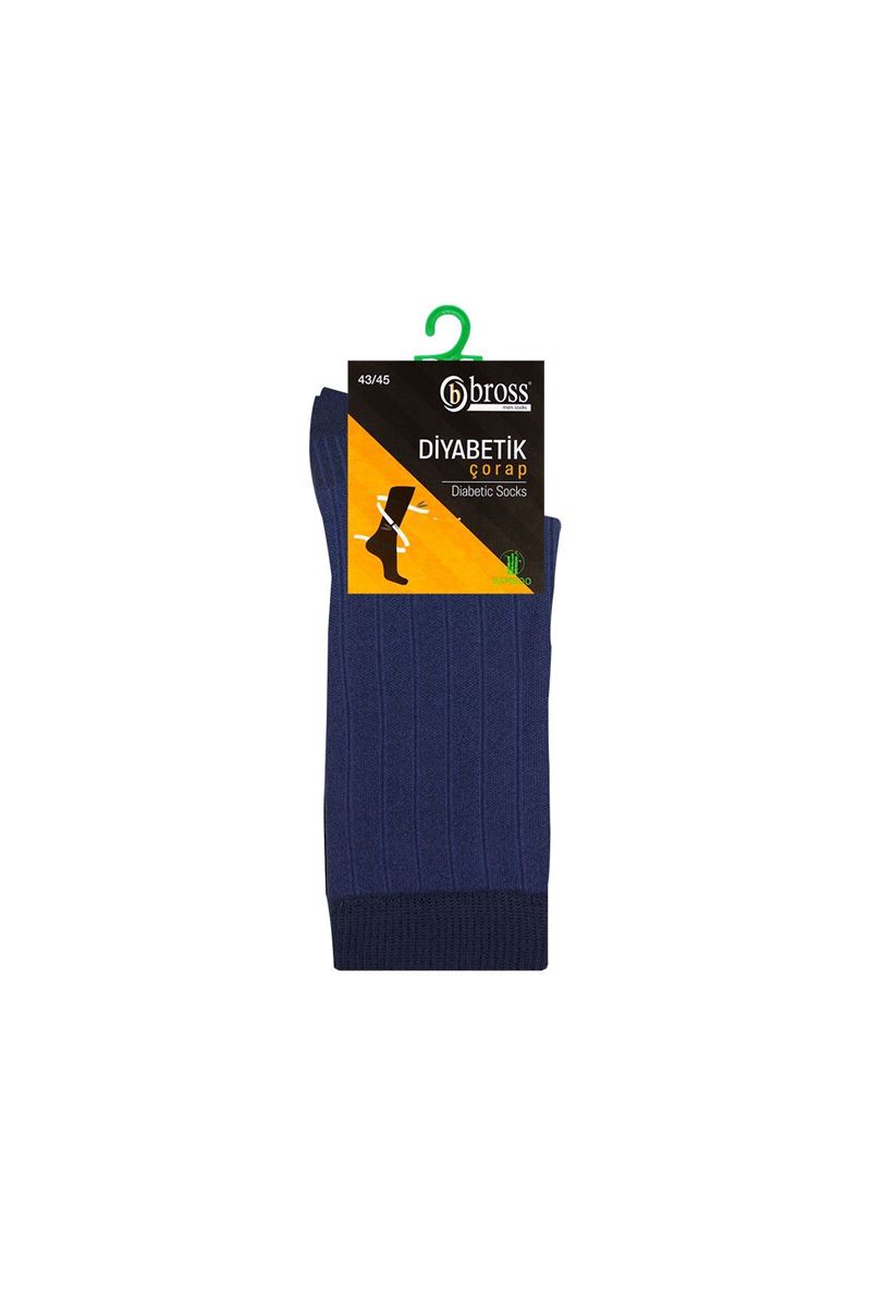 BROSS MEN DIABETICS BAMBOO SOCKS NAVY BLUE