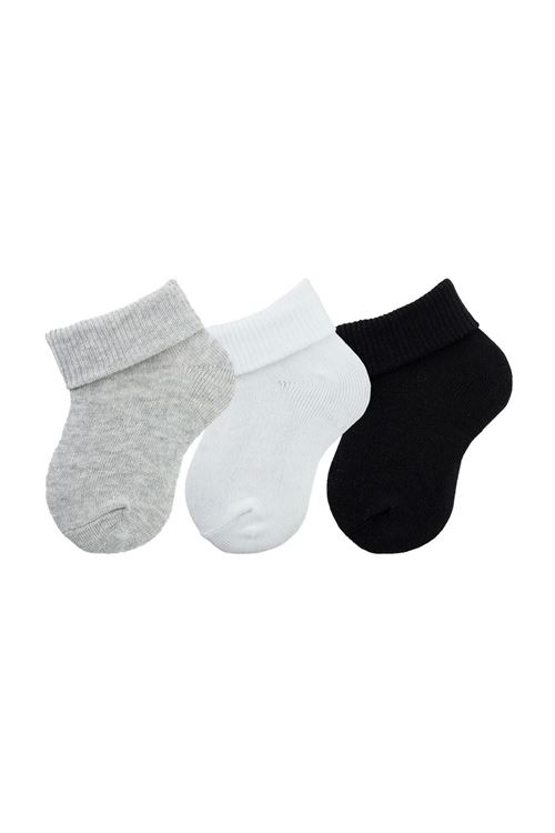 Baby Ankle Socks Rolltop Printless 12