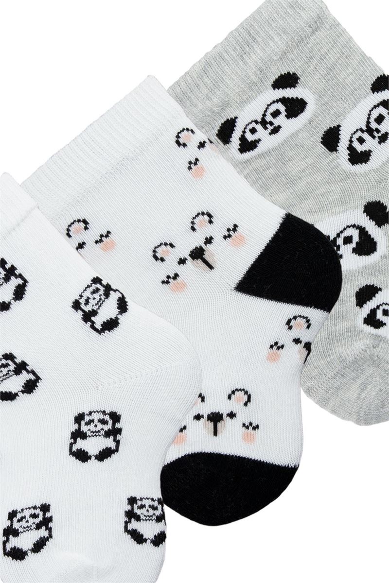 BROSS BABY BOY ANKLE SOCKS BEAR PATTERNED ASORTY