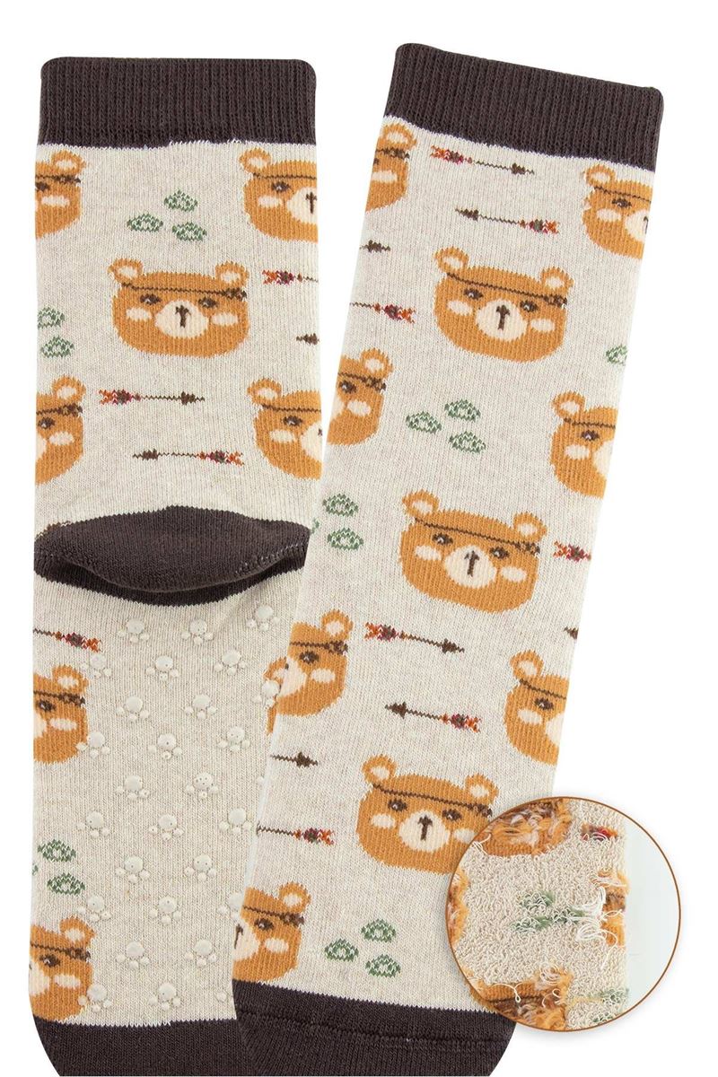 BROSS HUNTER BEAR BOYS’ TERRY SOCKS ASORTY