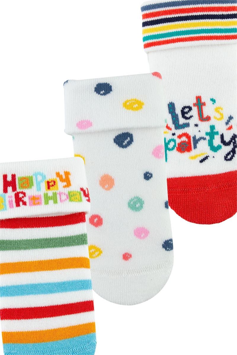 BROSS LET’S PARTY BABY GIRLS’ TERRY SOCKS ASORTY