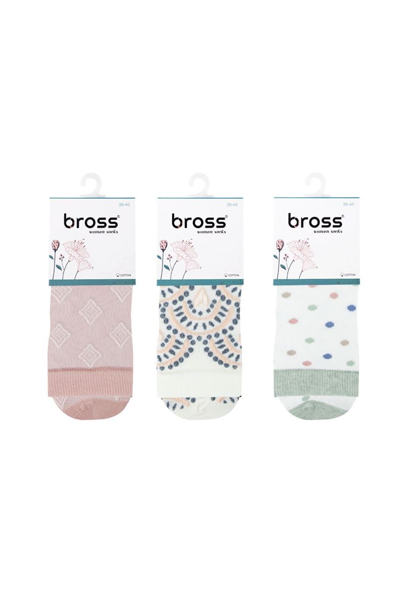 BROSS WOMEN CREW SOCKS ASORTY