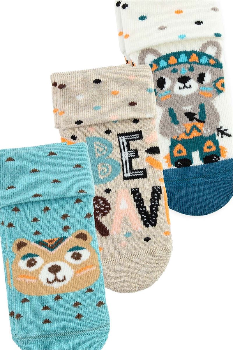 BROSS BE BRAVE BABY BOYS’ TERRY SOCKS ASORTY