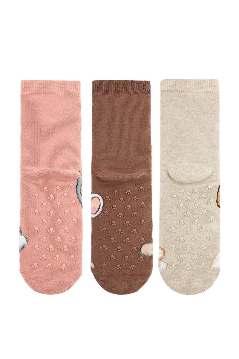 BROSS PINKY RABBIT GIRLS’ TERRY SOCKS ASORTY