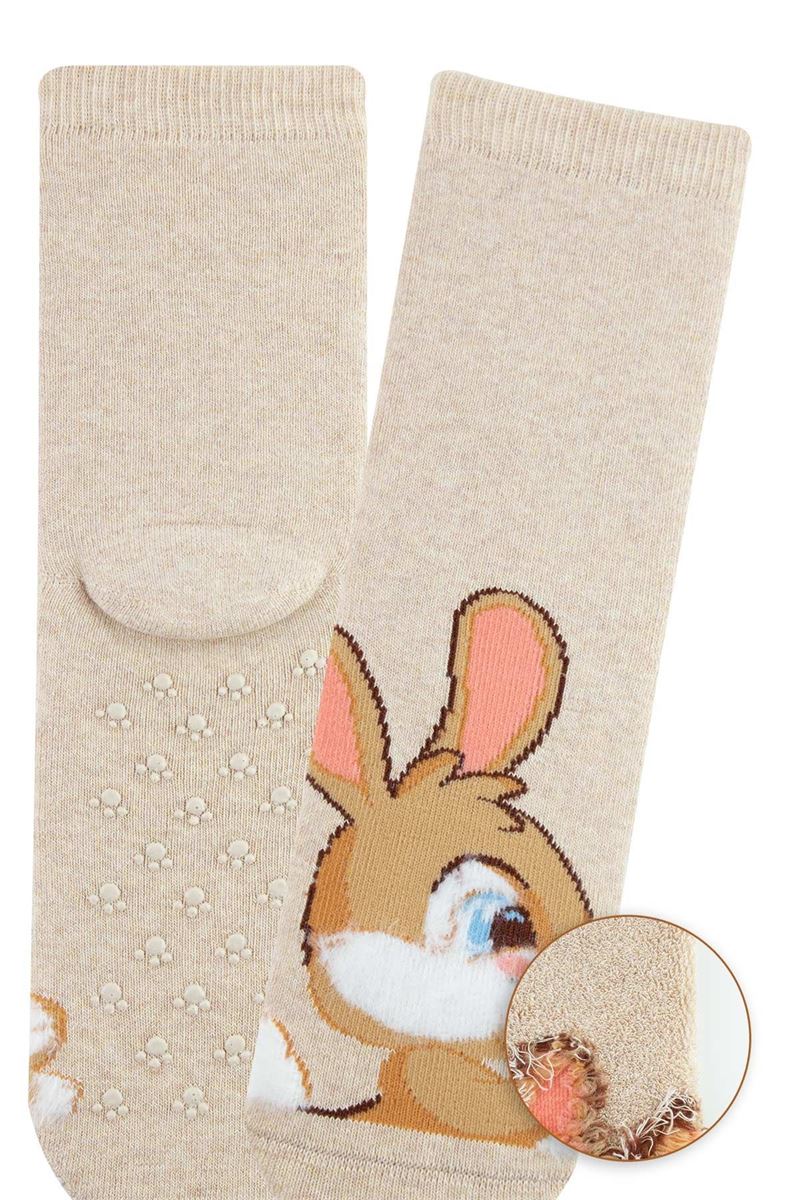 BROSS PINKY RABBIT GIRLS’ TERRY SOCKS ASORTY