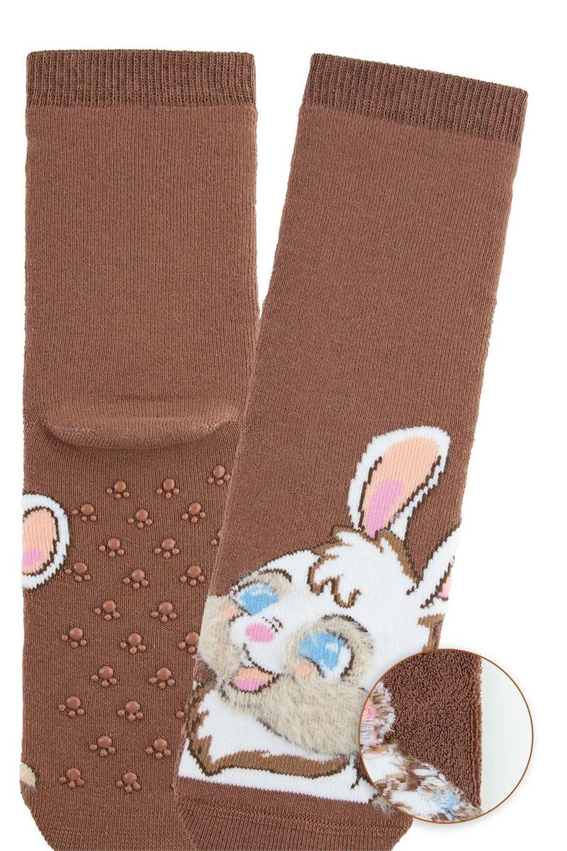 BROSS PINKY RABBIT GIRLS’ TERRY SOCKS ASORTY