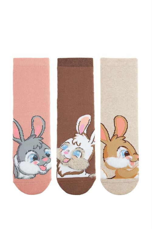 Pınky Rabbıt Gırls’ Terry Socks 12