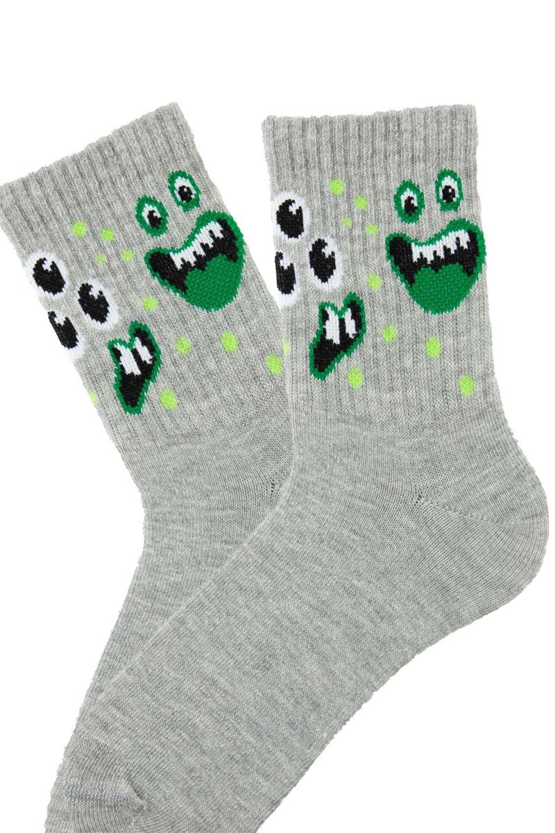 BROSS MONSTER PATTERN SPORT BOY SOCKET SOCKS ASORTY