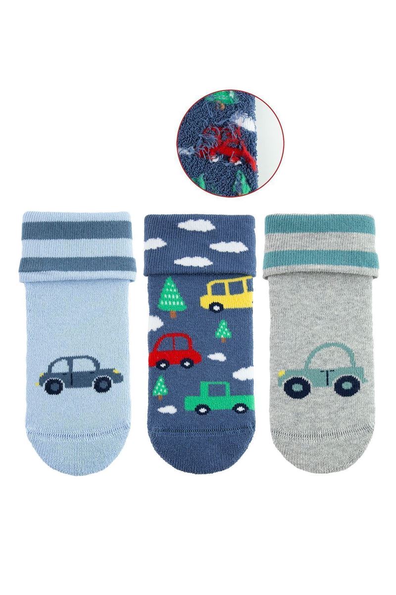 BROSS CAR BABY BOYS’ TERRY SOCKS ASORTY