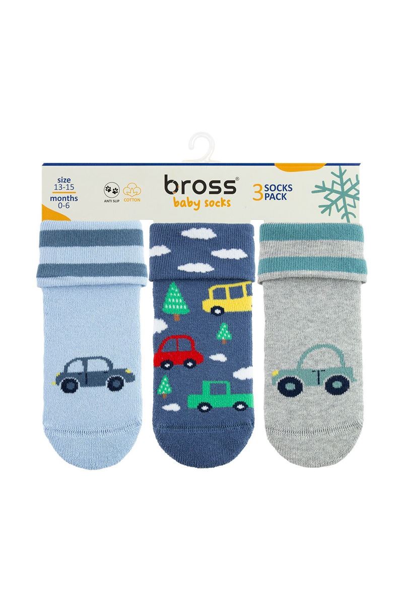 BROSS CAR BABY BOYS’ TERRY SOCKS ASORTY