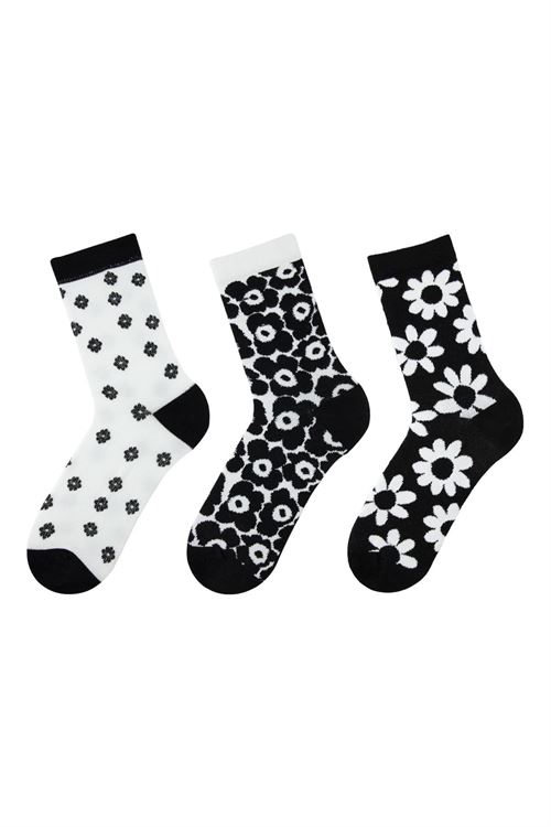 Women Flowers Crew Socks 12