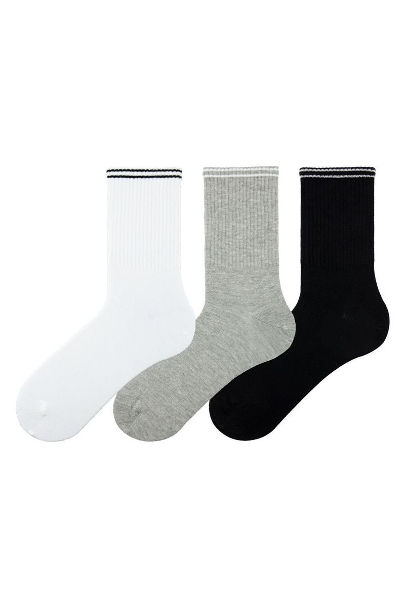 BROSS MAN SPORT LINE MID-CALF SOCKS ASORTY