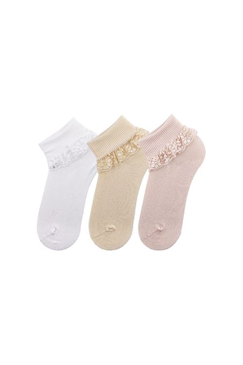 Kids Lacy Crew Socks 12