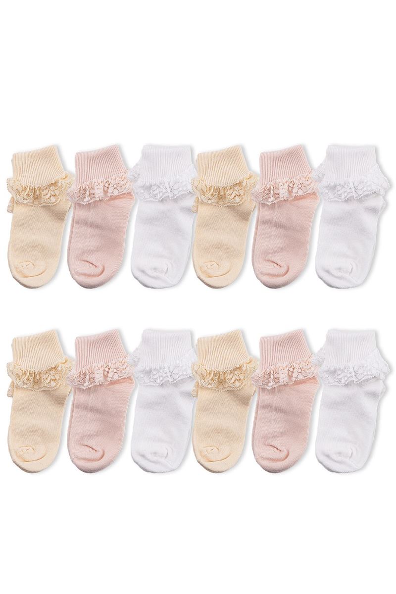 BROSS KIDS LACY CREW SOCKS ASORTY