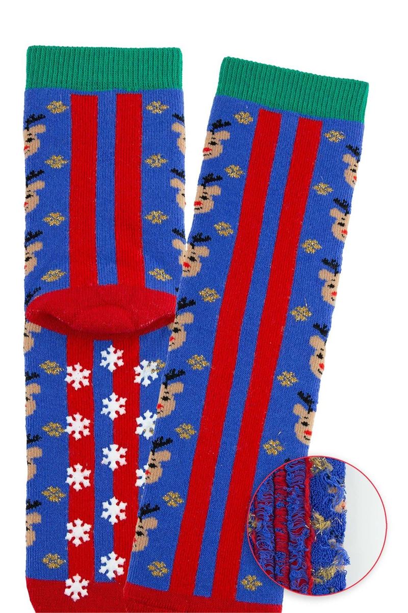 BROSS COLORFUL DEER BOYS’ TERRY SOCKS ASORTY