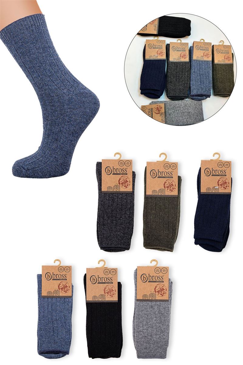 BROSS DERBY WOOL BOYS  SOCKS ASORTY