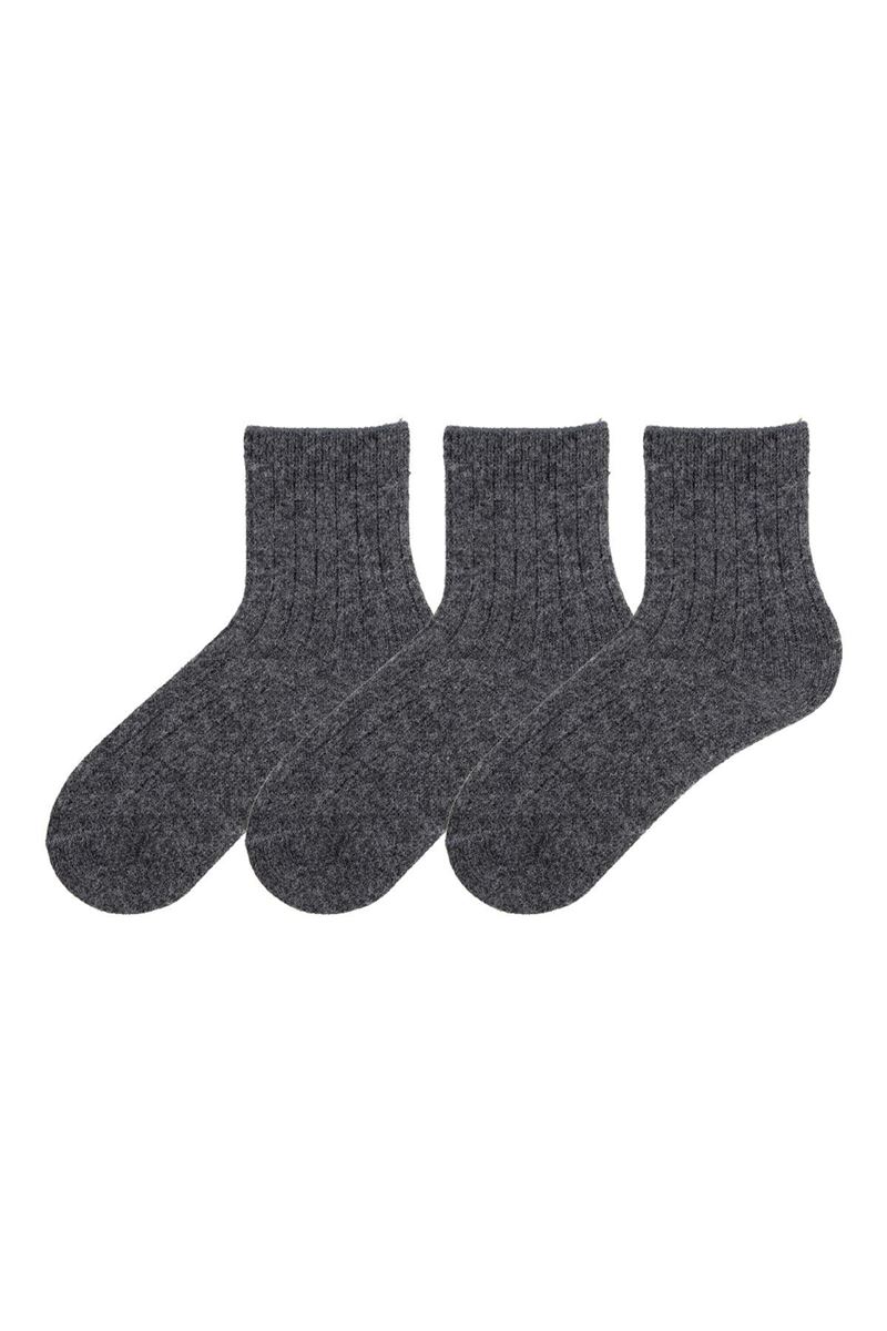 BROSS DERBY WOOL BOYS  SOCKS ANTHRACITE