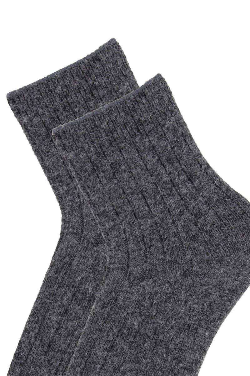 BROSS DERBY WOOL BOYS  SOCKS ANTHRACITE