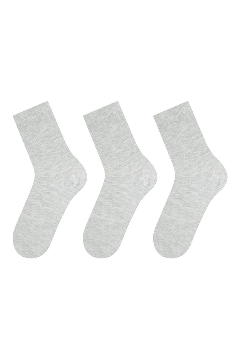 BROSS SIMPLE WOMEN S SOCKS GRAY MELANGE