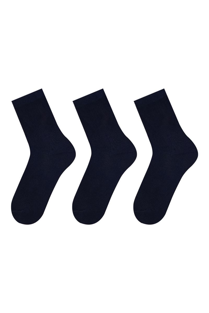 BROSS SIMPLE WOMEN S SOCKS NAVY BLUE