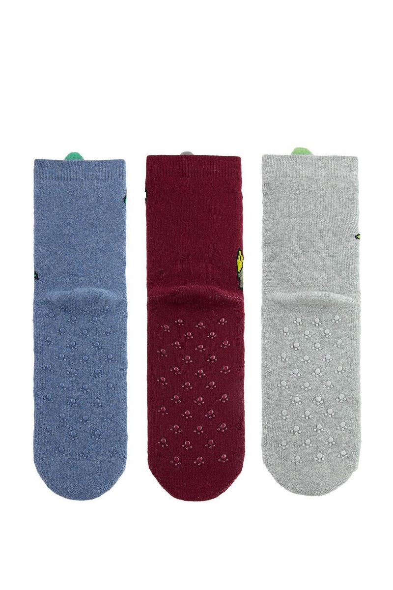 BROSS 3D CROC BOYS’ TERRY SOCKS ASORTY