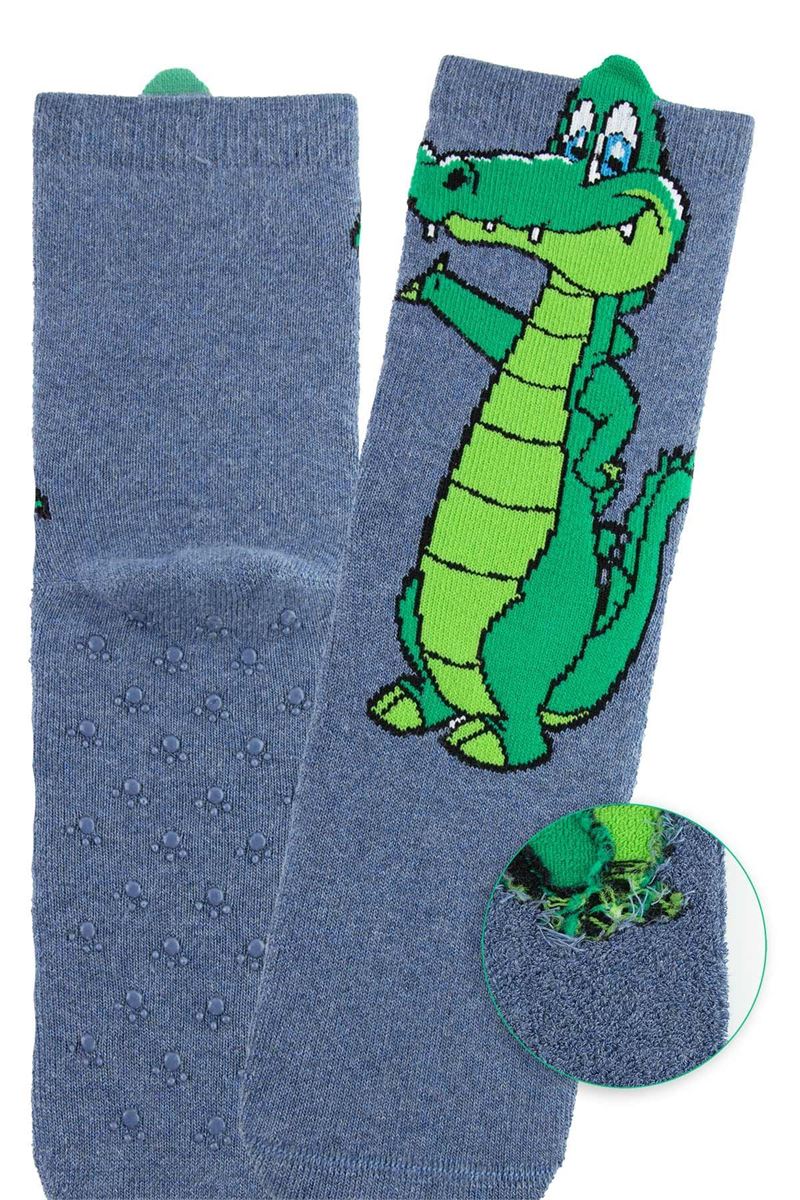 BROSS 3D CROC BOYS’ TERRY SOCKS ASORTY