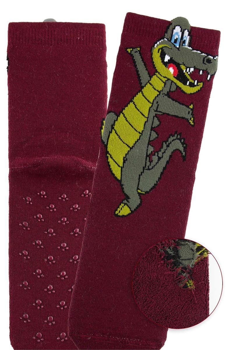 BROSS 3D CROC BOYS’ TERRY SOCKS ASORTY