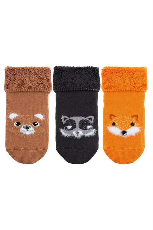 Open 3 Anımals Baby Boys’ Terry Socks 12