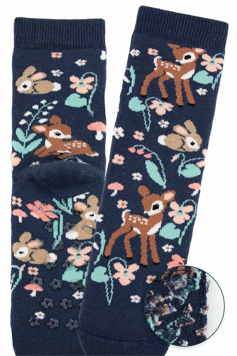 BROSS RABBIT & DEER GIRLS’ TERRY SOCKS ASORTY