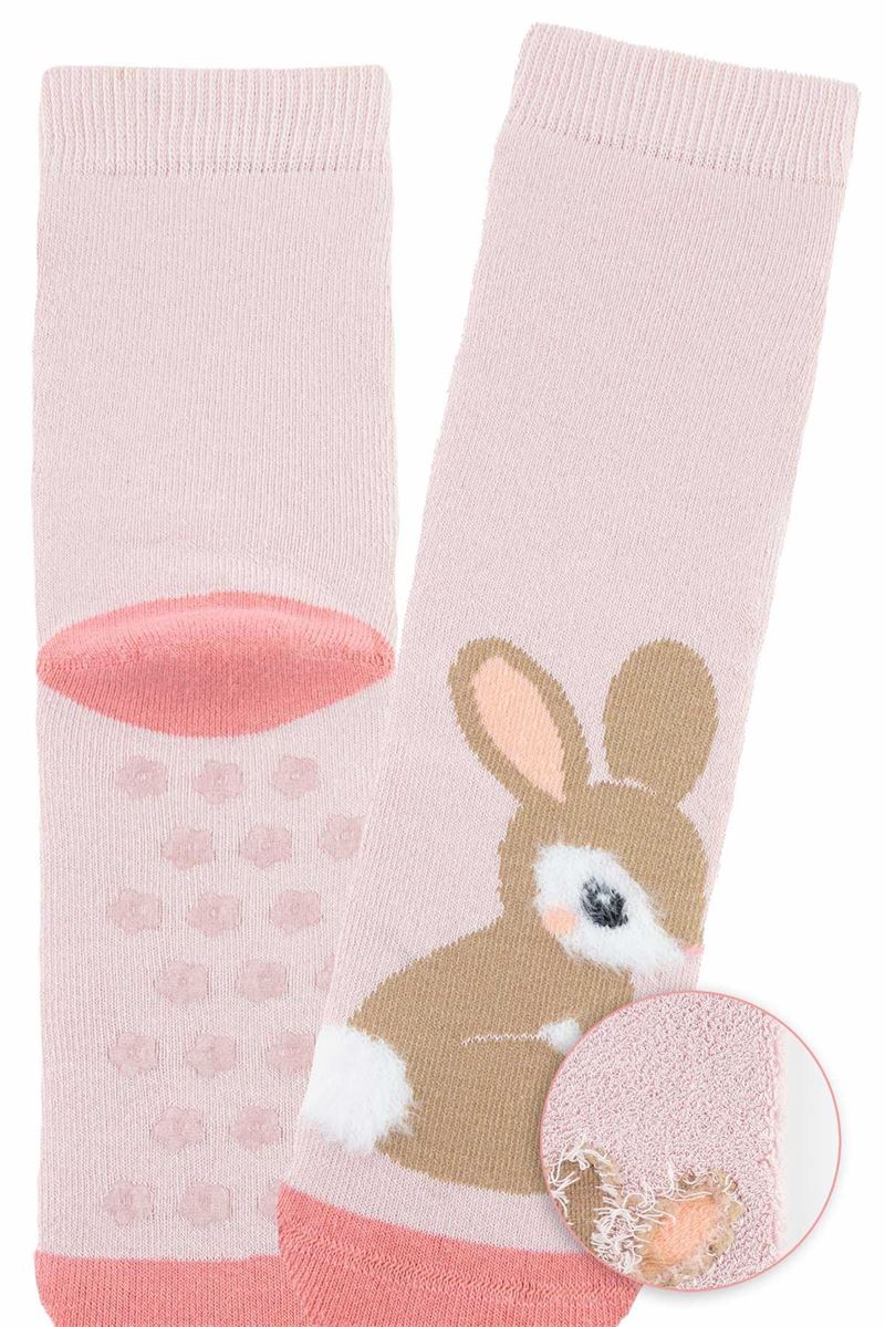 BROSS RABBIT & DEER GIRLS’ TERRY SOCKS ASORTY