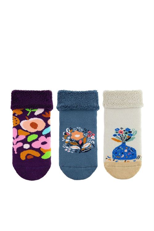 Flower Baby Gırls’ Terry Socks 12