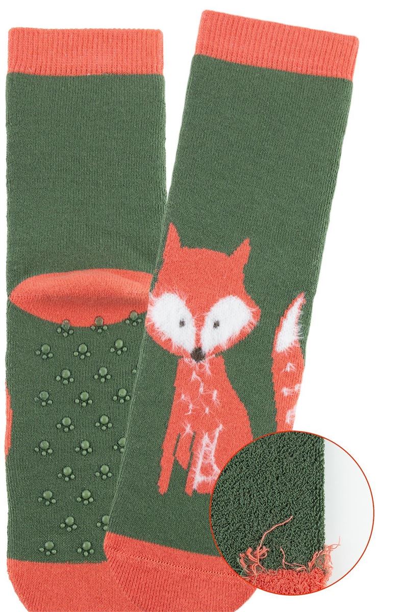 BROSS LIGHT COLOR ANIMAL BOYS’ TERRY SOCKS ASORTY