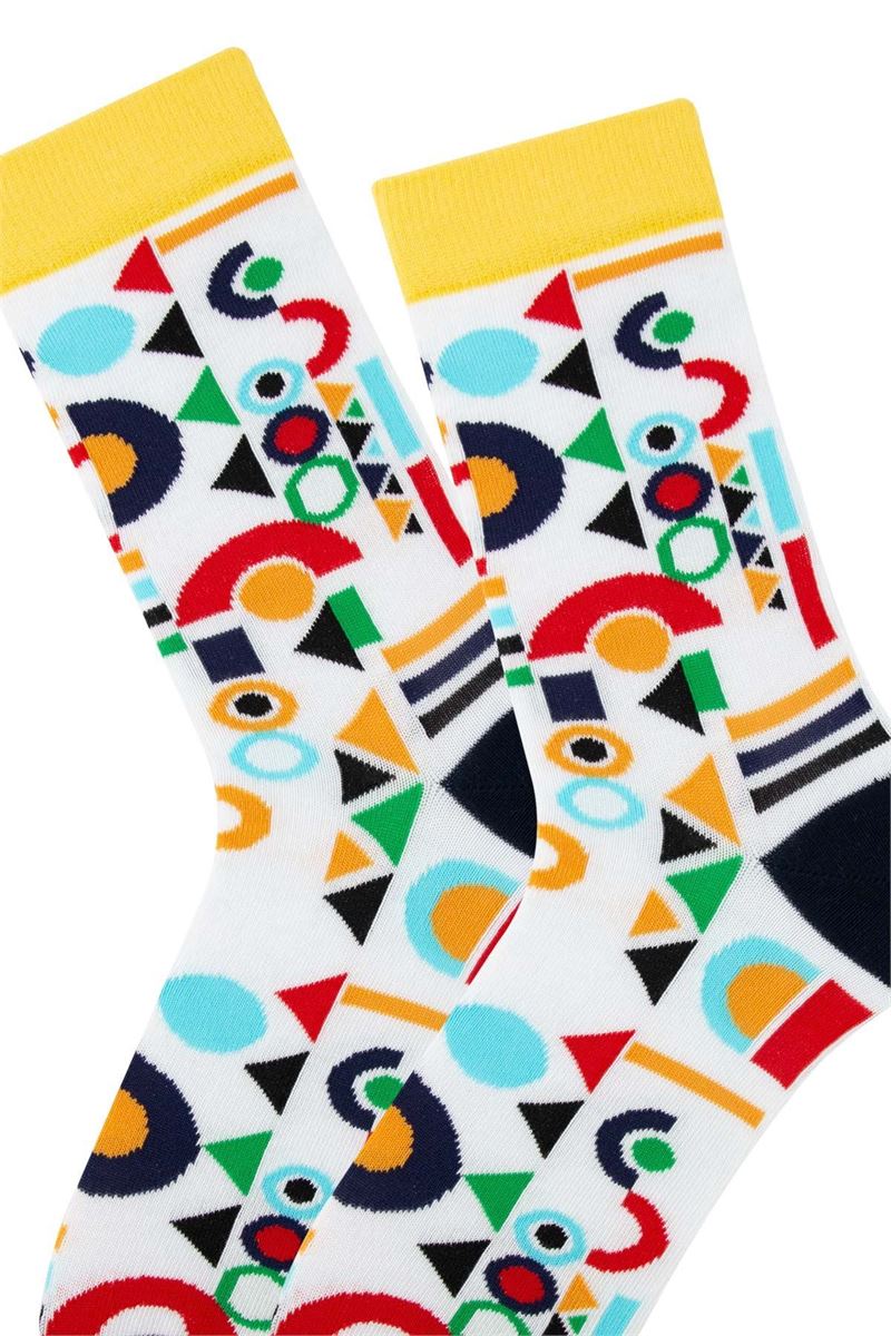 BROSS MAN VAITER SOCKS GEOMETRIC PATTERNED MODEL-5 ASORTY