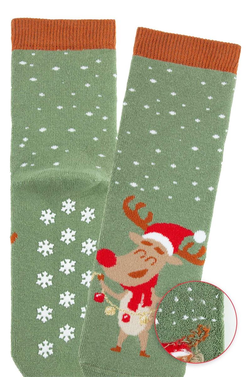 BROSS GIFT GIRLS' TERRY SOCKS ASORTY