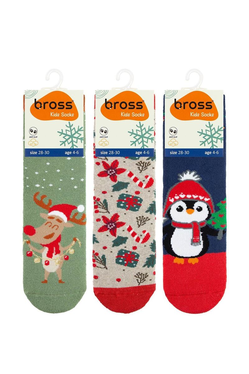 BROSS GIFT GIRLS' TERRY SOCKS ASORTY