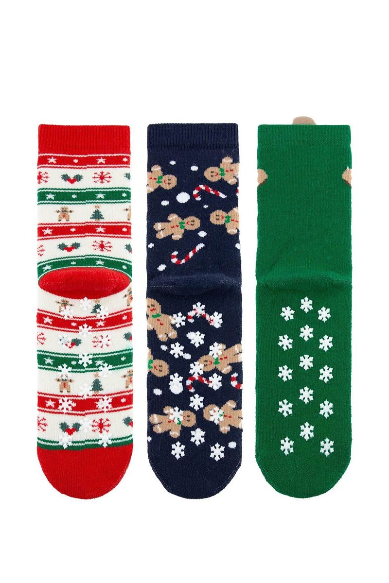 BROSS GINGER BREAD GIRLS’ TERRY SOCKS ASORTY