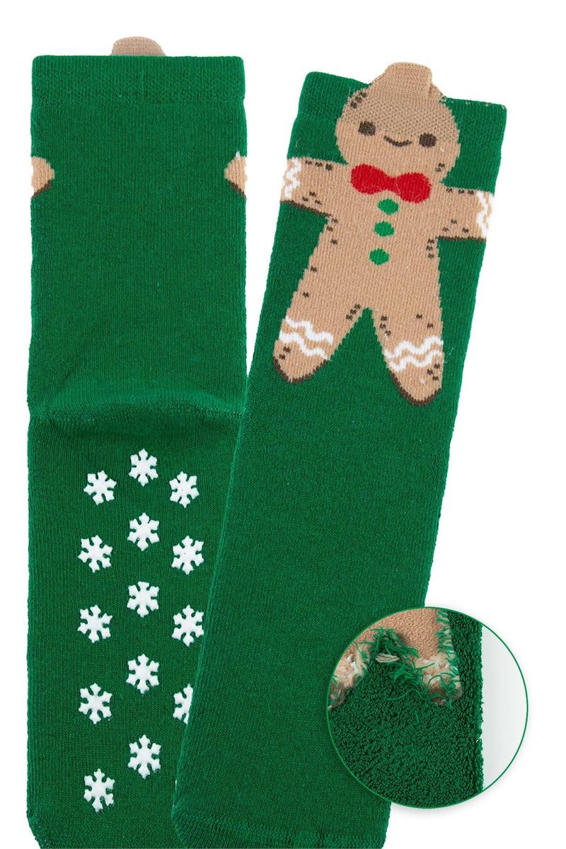 BROSS GINGER BREAD GIRLS’ TERRY SOCKS ASORTY