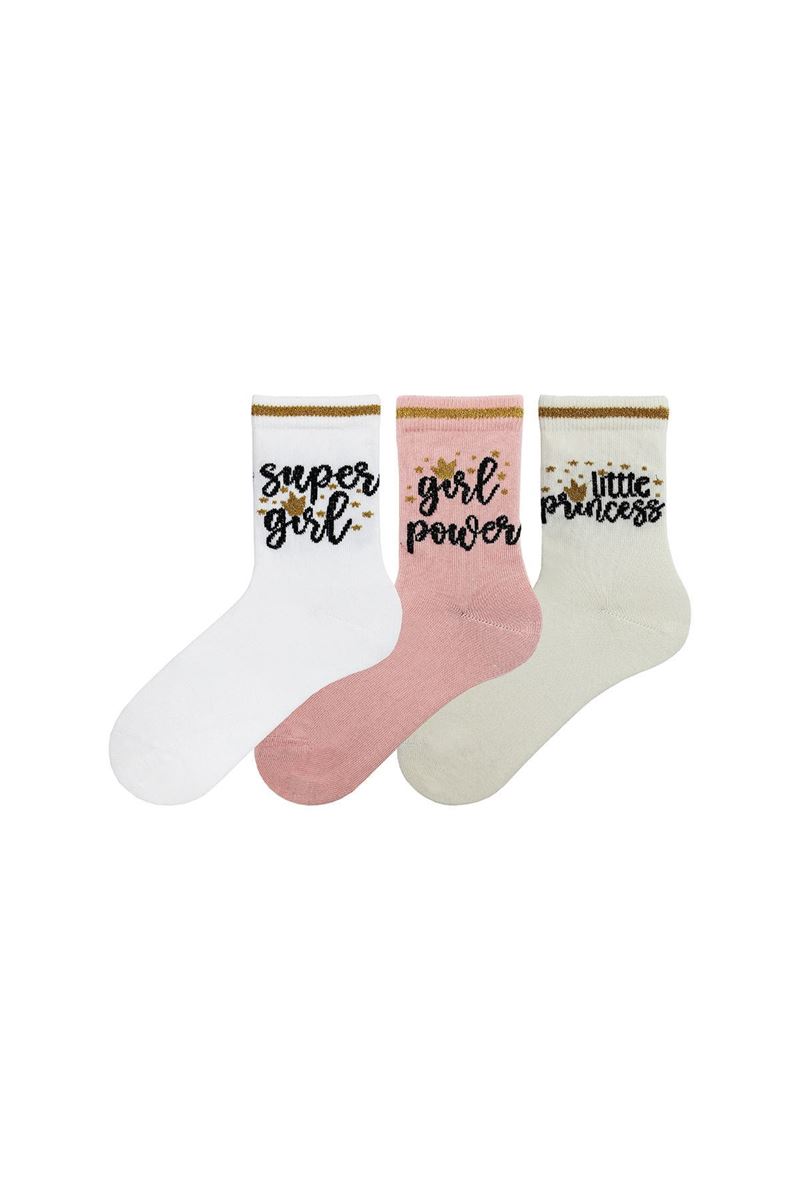 BROSS GIRL CREW SOCKS GIRL PATTERNED ASORTY