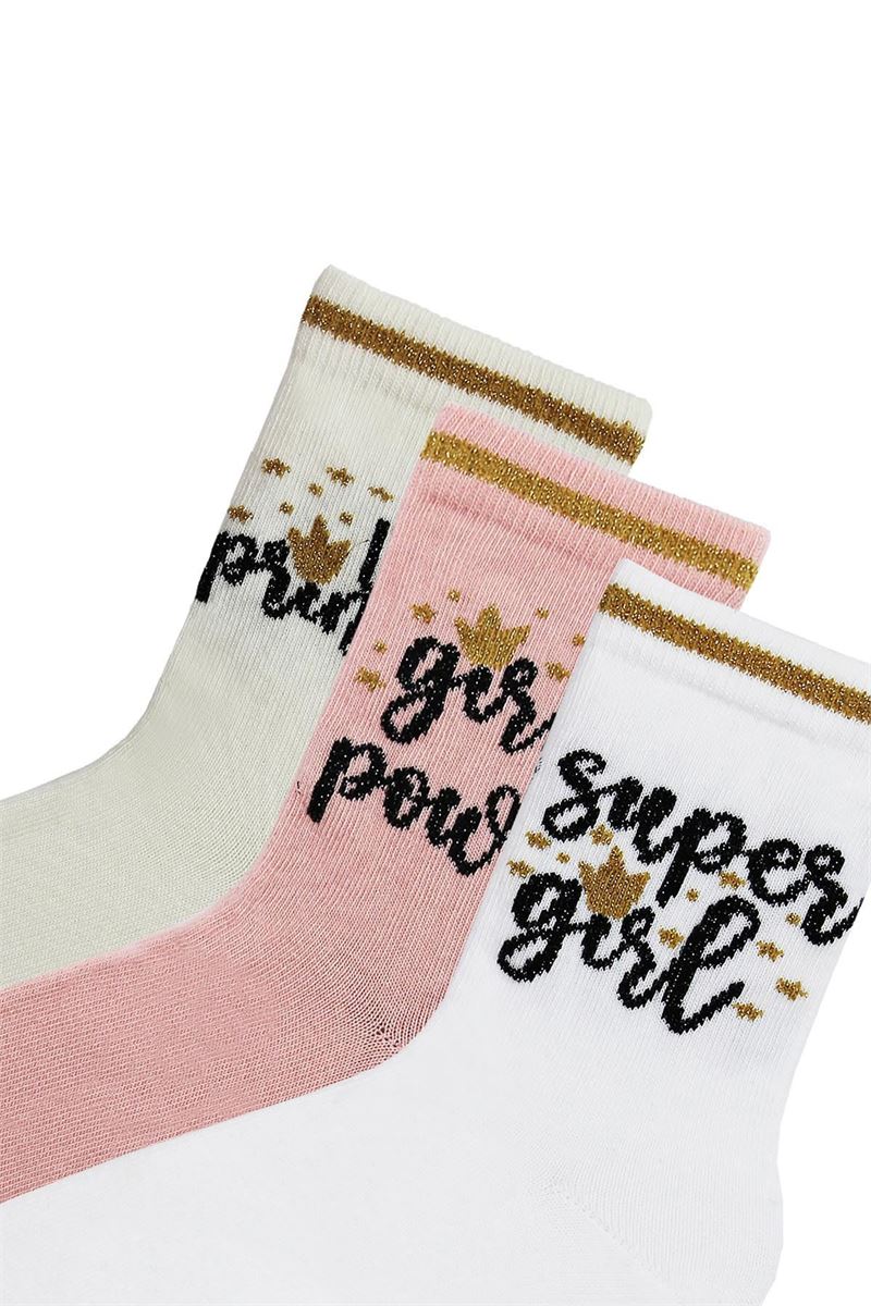 BROSS GIRL CREW SOCKS GIRL PATTERNED ASORTY