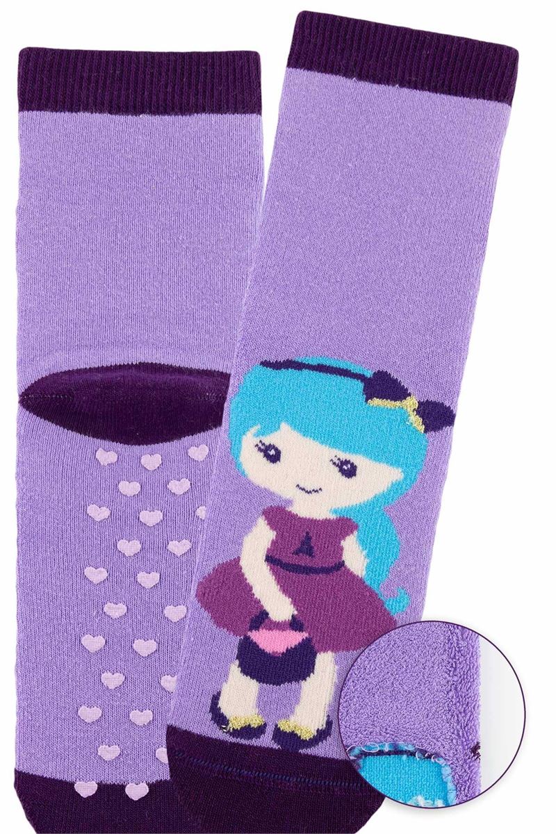 BROSS CUTE WITCH GIRLS’ TERRY SOCKS ASORTY