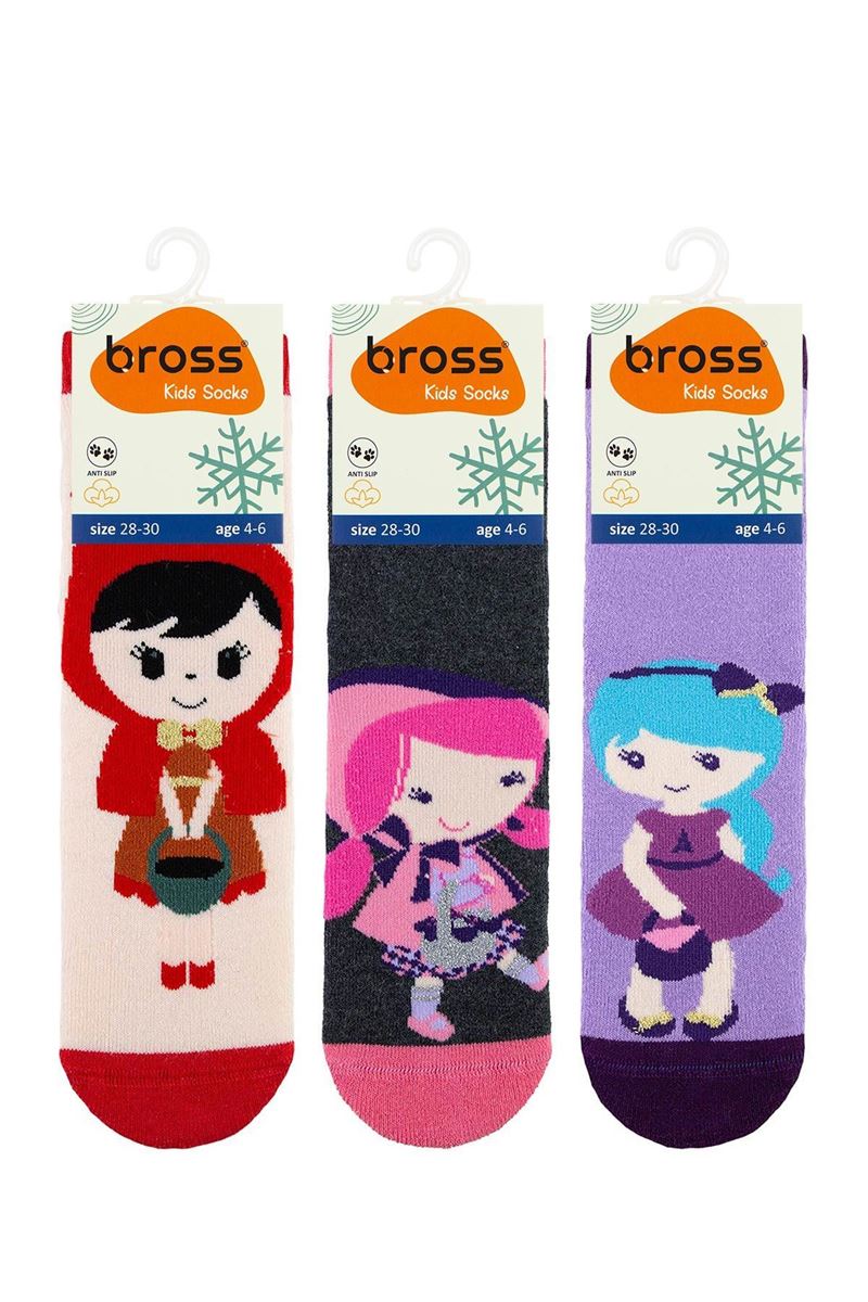 BROSS CUTE WITCH GIRLS’ TERRY SOCKS ASORTY