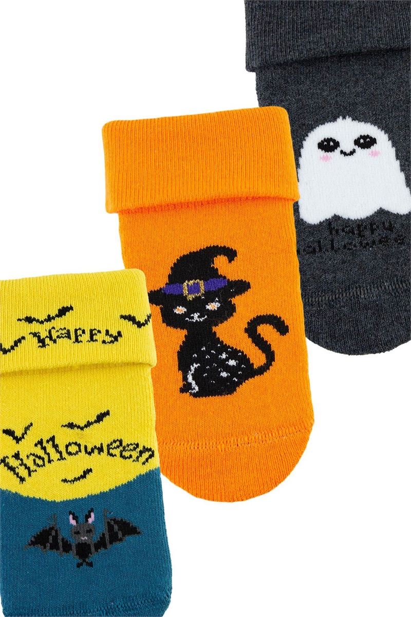 BROSS HALLOWEEN BABY BOYS’ TERRY SOCKS ASORTY