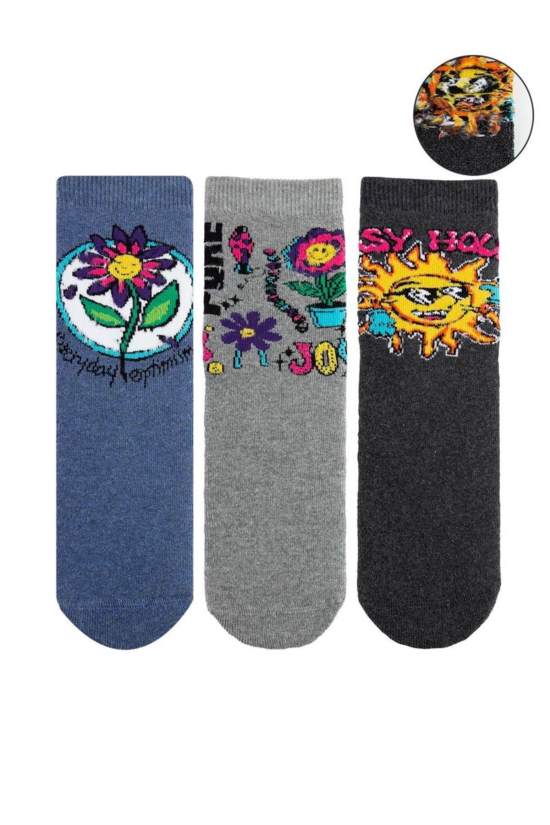 BROSS HAPPY GIRLS' TERRY SOCKS ASORTY